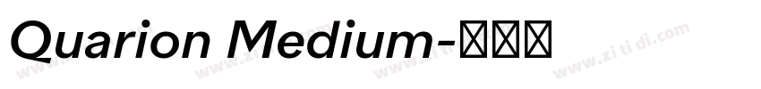 Quarion Medium字体转换